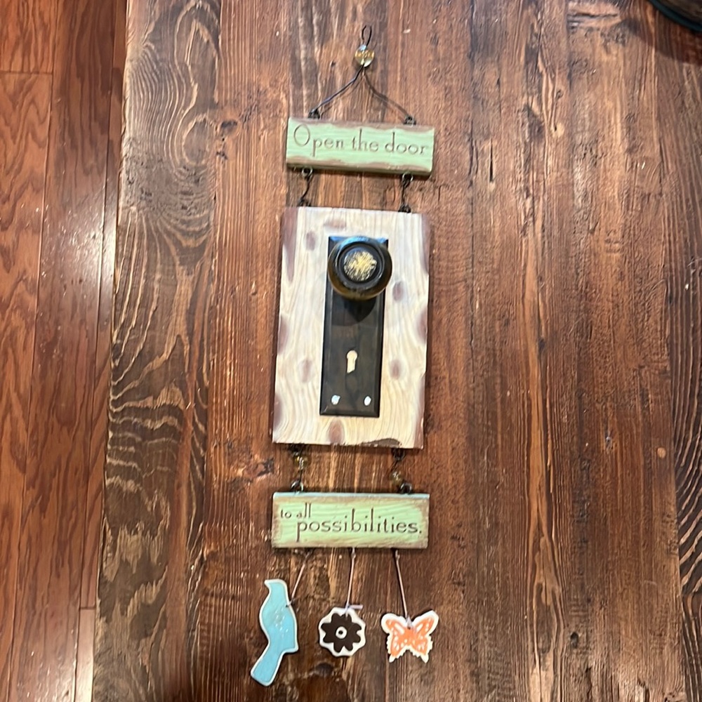 Open the door to all possibilities door knob wall decor